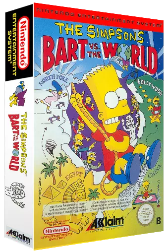 ROM Simpsons, The - Bart vs. the World